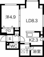 ティエラ栄通の間取り