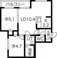 ブランシャール平岸FORESTの間取り