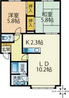 シーケンス103の間取り