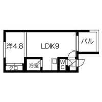 カサデューク北31条93-101の間取り