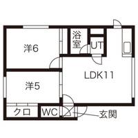 アドゥスィール II301の間取り