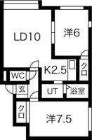 ノーマルヒル元町の間取り