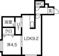 ノースカルム北32条105の間取り
