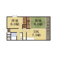 エミール東野105の間取り