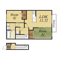 アネックス松香園203の間取り