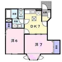 ヴェル ドミール Bの間取り