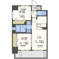 エステムコート阿波座プレミアムの間取り