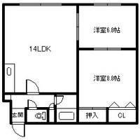 フレイア402の間取り