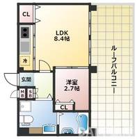 大阪府大阪市西成区玉出中2丁目(マンション)の賃貸物件の間取り
