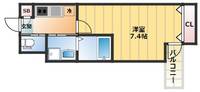 大阪府大阪市東住吉区山坂5丁目(アパート)の賃貸物件の間取り