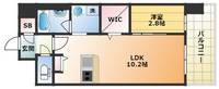 大阪府大阪市浪速区敷津東1丁目(マンション)の賃貸物件の間取り