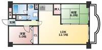大阪府大阪市西成区南津守7丁目(マンション)の賃貸物件の間取り