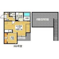 愛知県名古屋市瑞穂区北原町1丁目(アパート)の賃貸物件の間取り