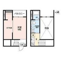 愛知県名古屋市天白区野並2丁目の賃貸アパートの間取り