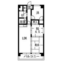 愛知県名古屋市瑞穂区大喜町3丁目の賃貸マンションの間取り