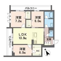 【シャーメゾン】セントリビエ205の間取り