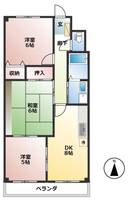 安八ハイツ203の間取り