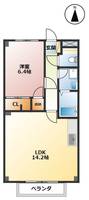 ハイツ功城の間取り