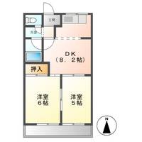 リバティはなみずきA・B20202の間取り
