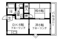 ボヌール・ブン弥生201の間取り