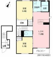 シャーメゾンノーサイドの間取り