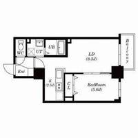 北海道札幌市中央区南十七条西8丁目の賃貸マンションの間取り
