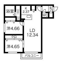 Apt.1 punana meli (アプトワン プナナメリの間取り
