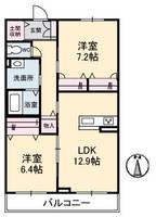 グランハイツ北井門202の間取り