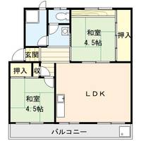 山下マンション301の間取り