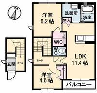 ビオラ天山201の間取り