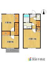 メゾネット小枝3の間取り