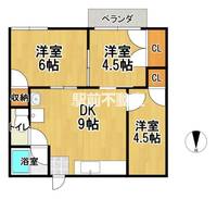 アクア上白川BB13の間取り