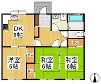 福岡県八女市祈祷院(一戸建)の賃貸物件2の間取り