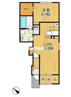 ファーネスト・クヌギ105の間取り