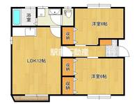 福岡県筑後市熊野(一戸建)の賃貸物件Dの間取り