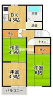 プレジール白川203の間取り