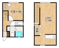 Ladder大川third D3の間取り