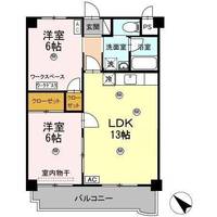 マンション 杏明館314の間取り