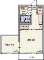 ラテラスⅠ208の間取り