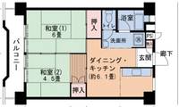 兵庫県神戸市北区ひよどり台2丁目(マンション)の賃貸物件の間取り