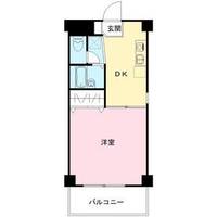 ウィング烏森502号室の間取り
