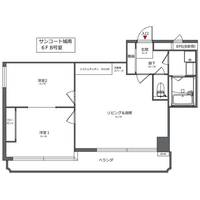 サンコート城南6Bの間取り