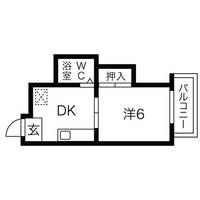 畑江ロイヤルハイツ4Bの間取り