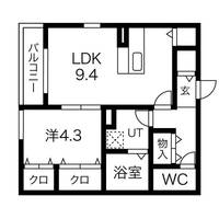 Yuzuriha名駅西301の間取り