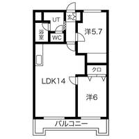 スカイフォート102の間取り