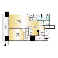 プラウドタワー名古屋錦の間取り