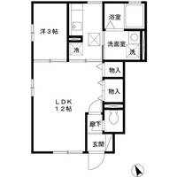 鹿児島県鹿児島市宇宿6丁目(アパート)の賃貸物件の間取り