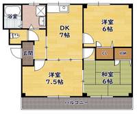 フレッシュコーポ近江201の間取り