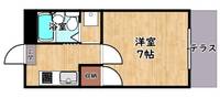 Kマンション日夏の間取り