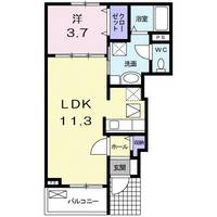 ラウレア彦根Ⅰの間取り
